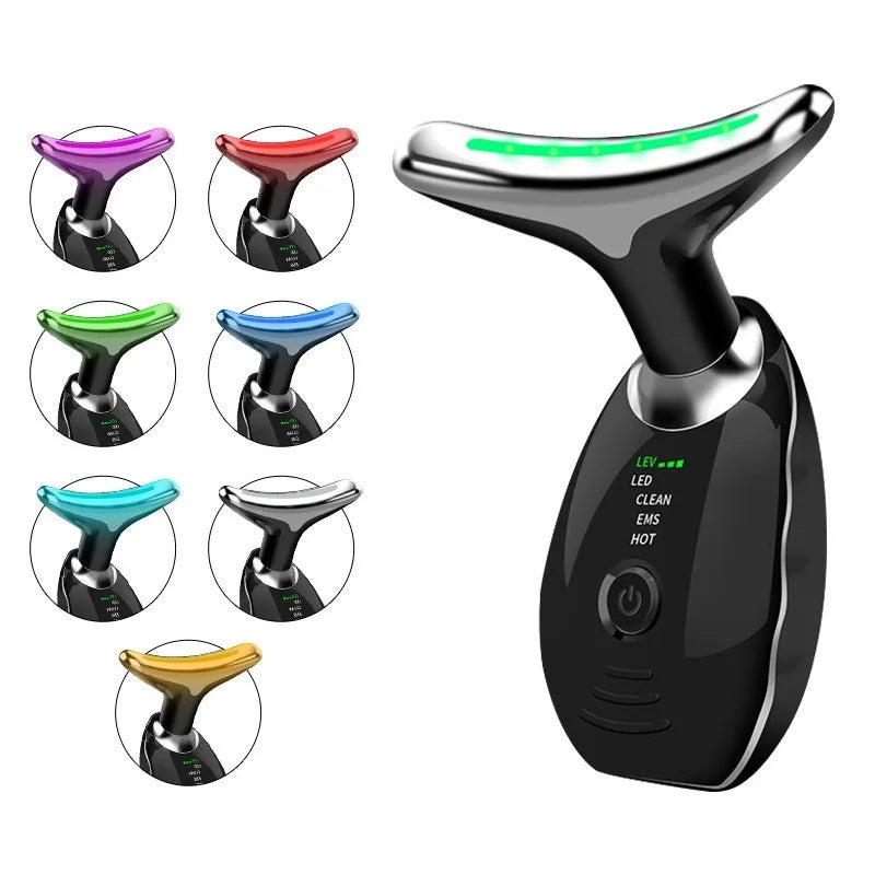 Three-Purpose Lifting and Firming Facial Massage Device Neck Face Massager Neck Face Beauty Device in Portable Face Massager