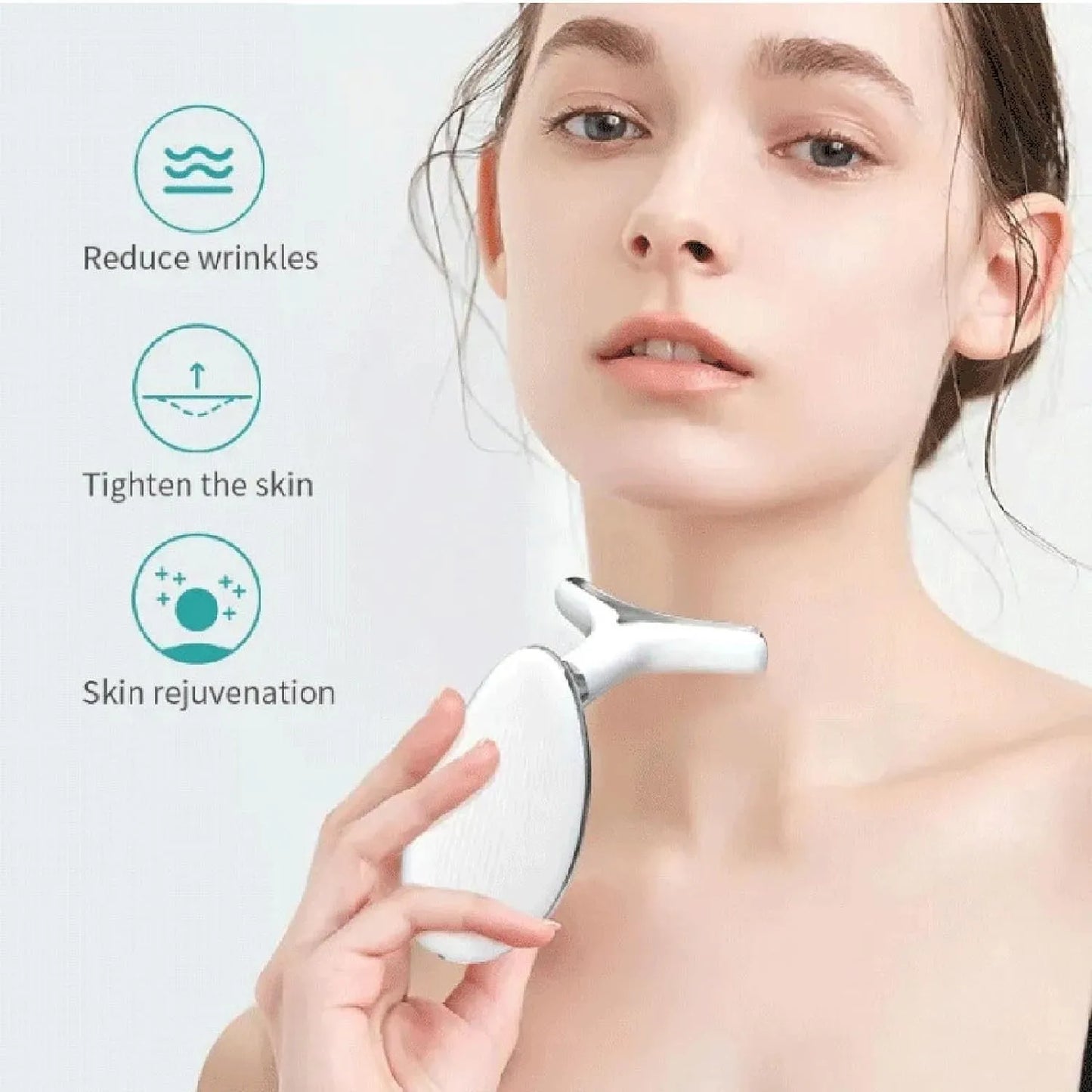 Three-Purpose Lifting and Firming Facial Massage Device Neck Face Massager Neck Face Beauty Device in Portable Face Massager