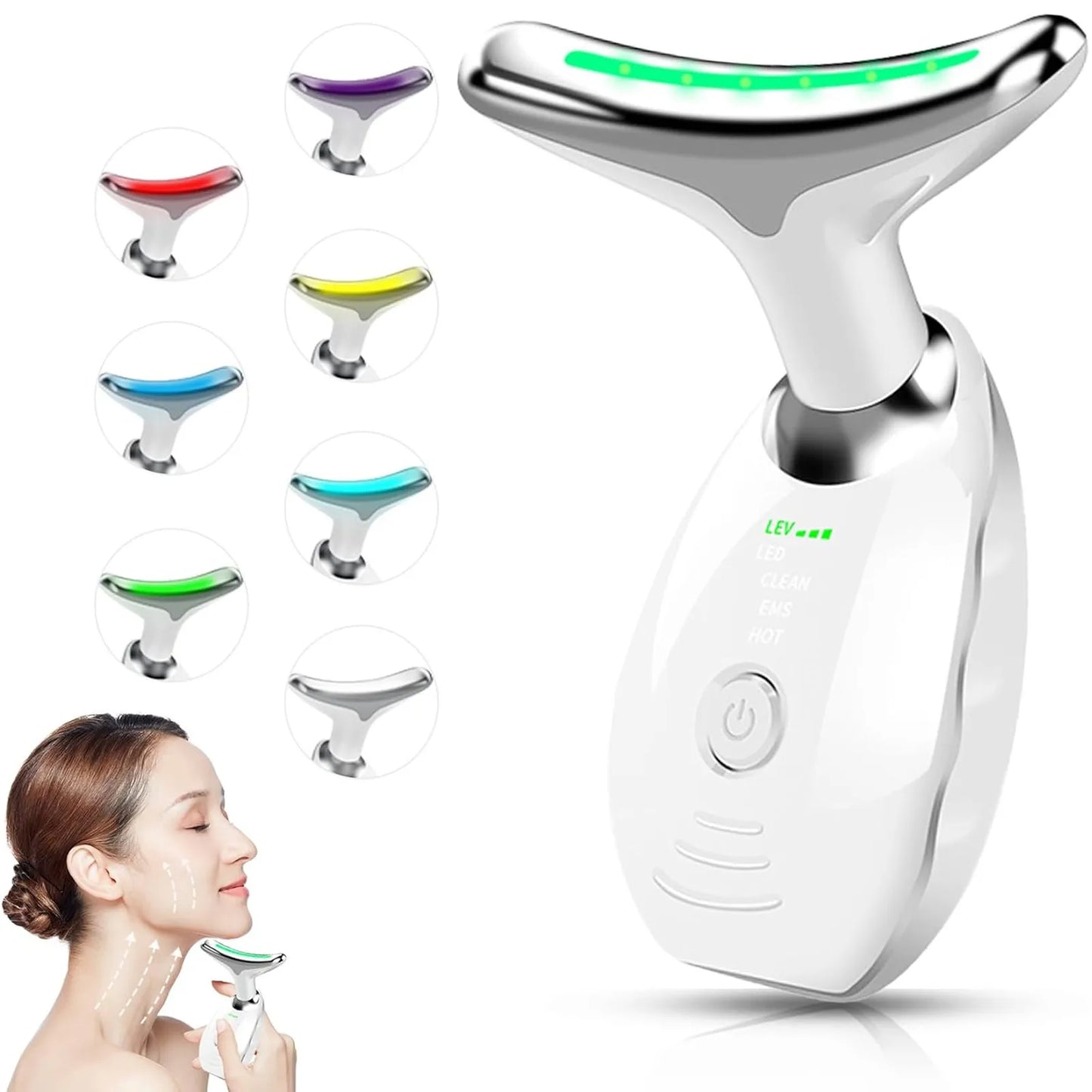 Three-Purpose Lifting and Firming Facial Massage Device Neck Face Massager Neck Face Beauty Device in Portable Face Massager