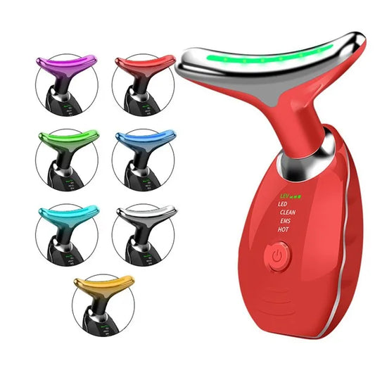 Three-Purpose Lifting and Firming Facial Massage Device Neck Face Massager Neck Face Beauty Device in Portable Face Massager